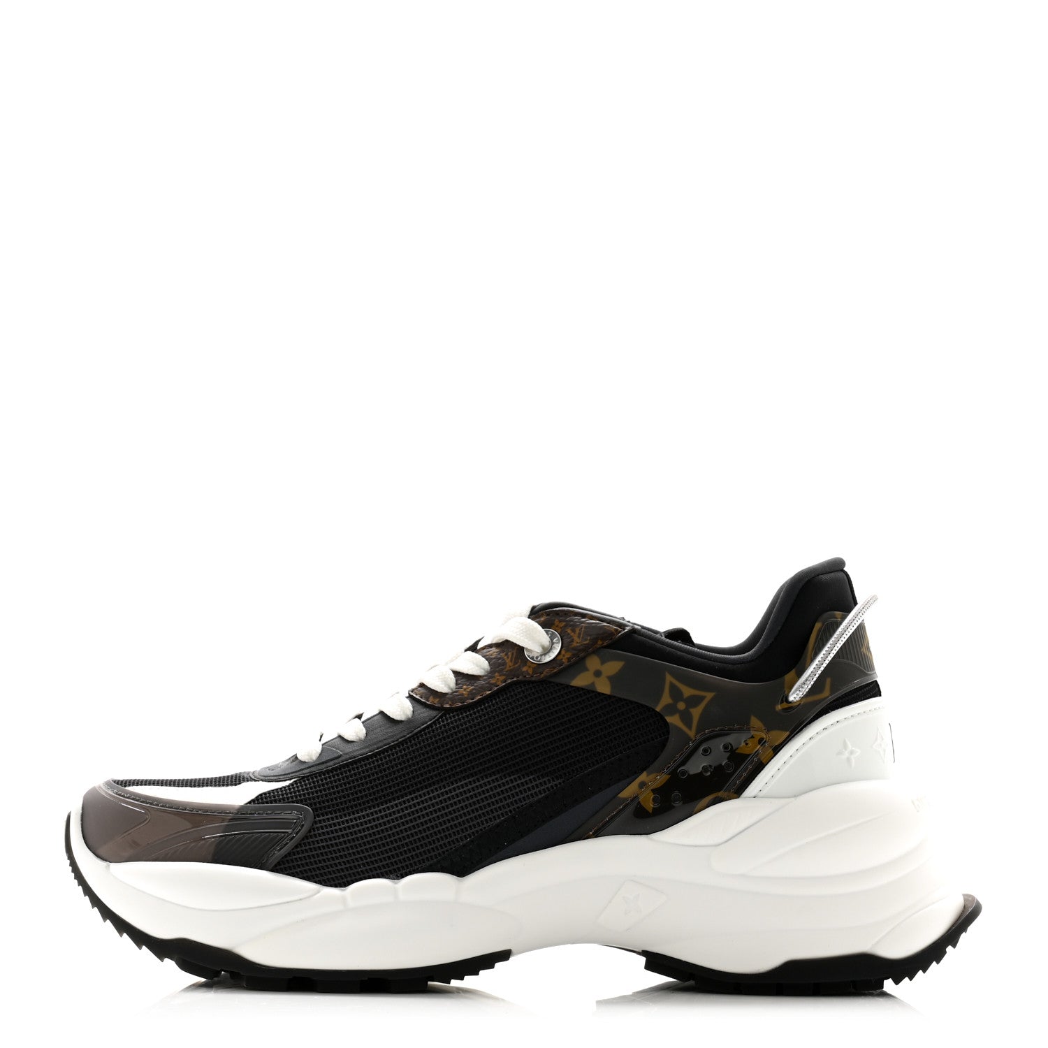 Louis Vuitton Monogram Calfskin Run 55 Sneakers 39.5 Black 1 of 10