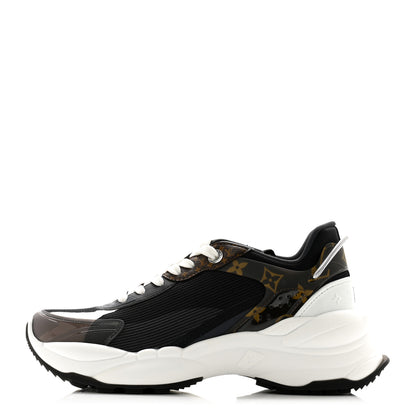Louis Vuitton Monogram Calfskin Run 55 Sneakers 39.5 Black 1 of 10