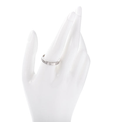 Cartier 18K White Gold 3.5mm LOVE Wedding Band Ring 64 10.75 2 of 4