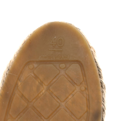 Chanel Lambskin CC Espadrilles 40 Beige Black 8 of 22