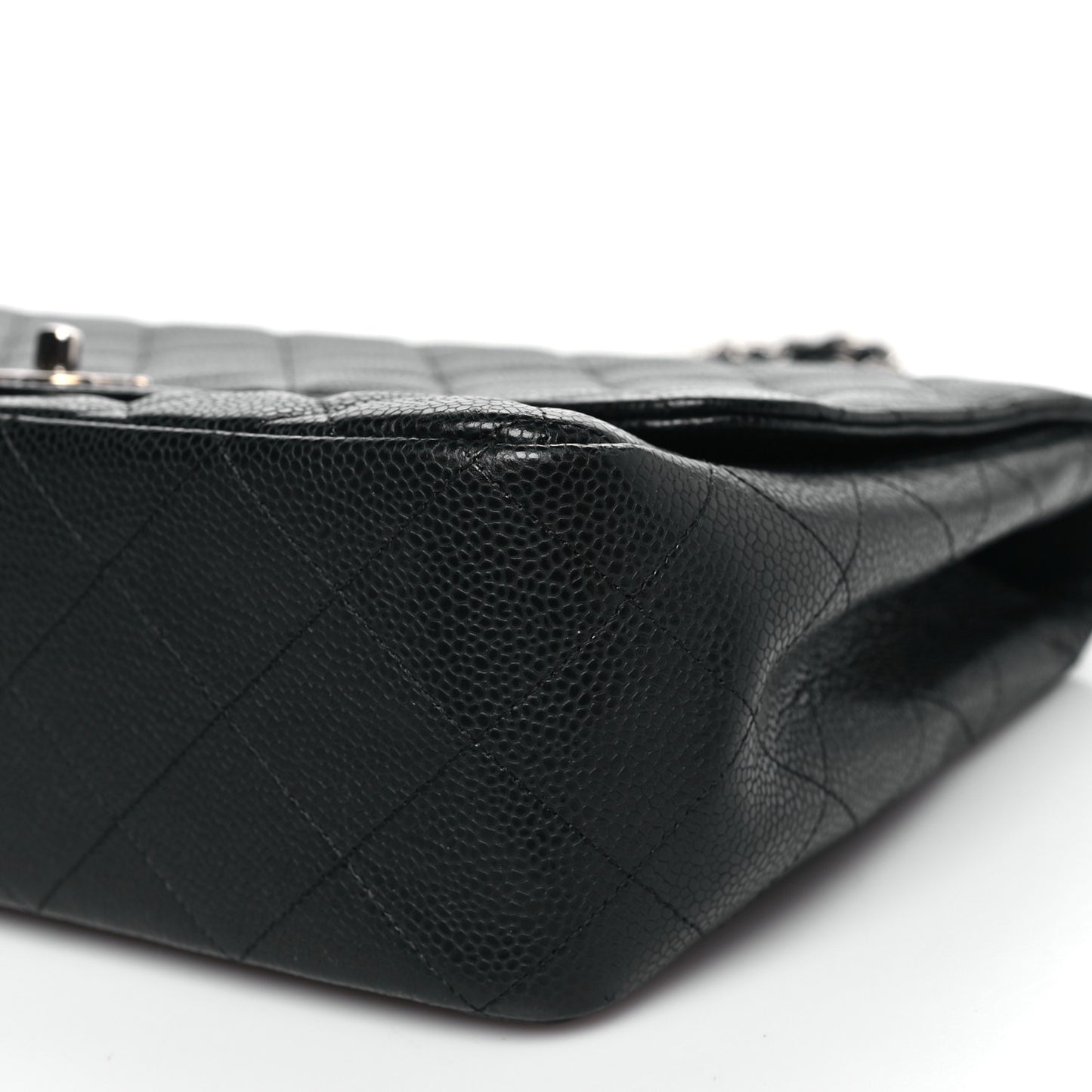 Caviar Quilted Jumbo Single Flap Black