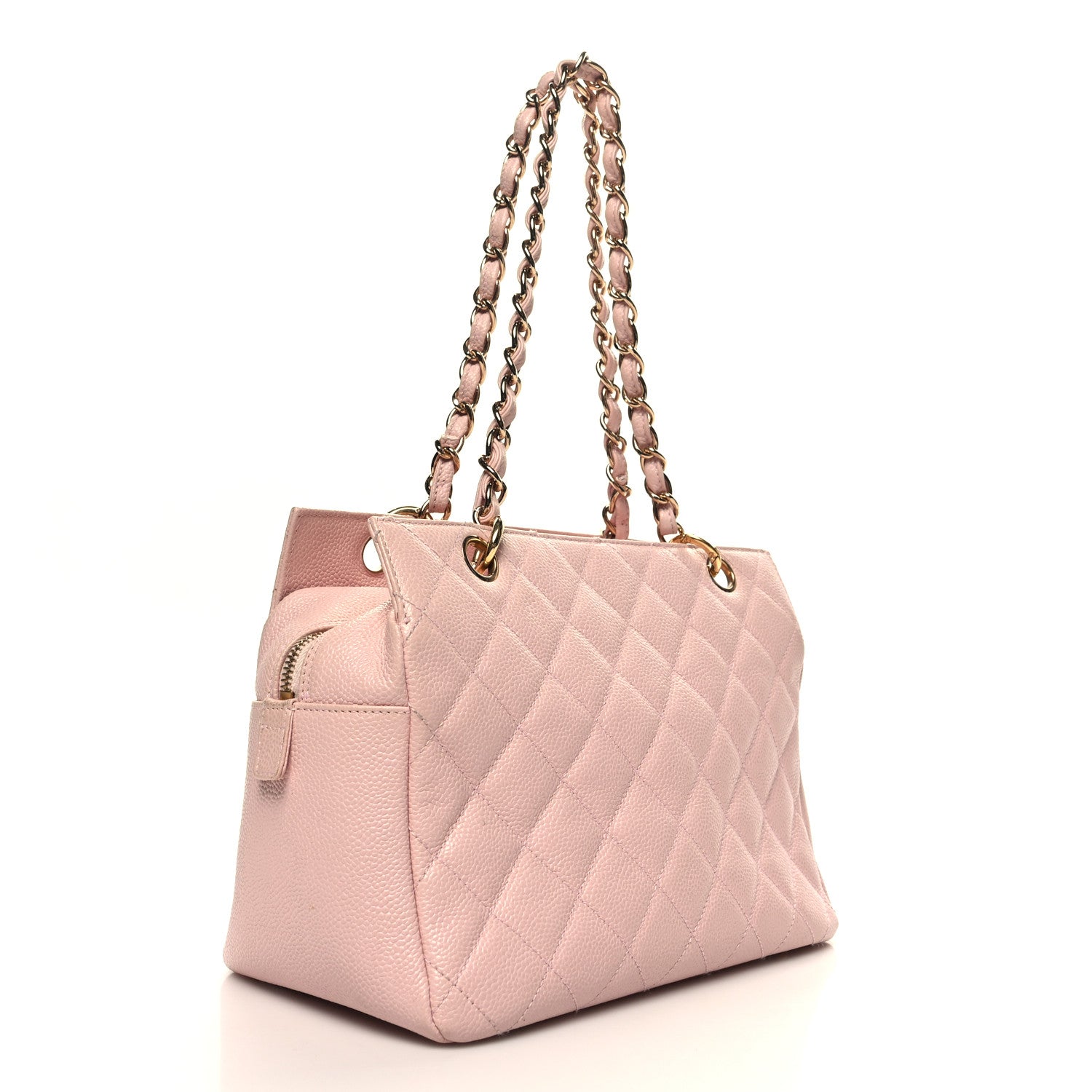 Chanel Caviar Quilted Petit Timeless Shopping Tote PTT Pink 3 of 11