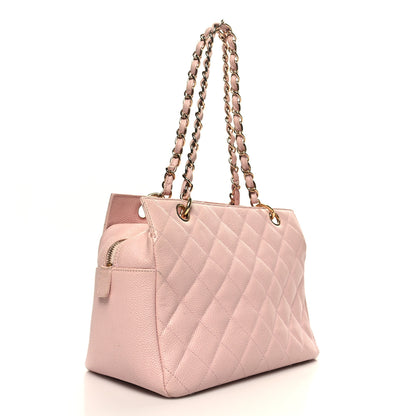 Chanel Caviar Quilted Petit Timeless Shopping Tote PTT Pink 3 of 11