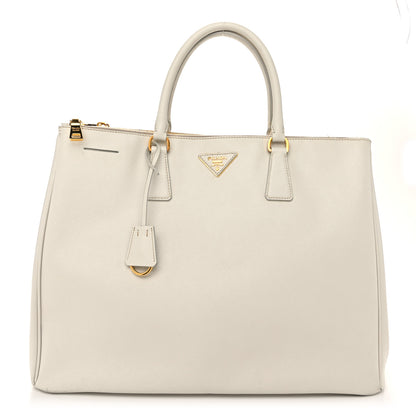 Prada Saffiano Lux Extra Large Galleria Double Zip Tote Talco 1 of 14