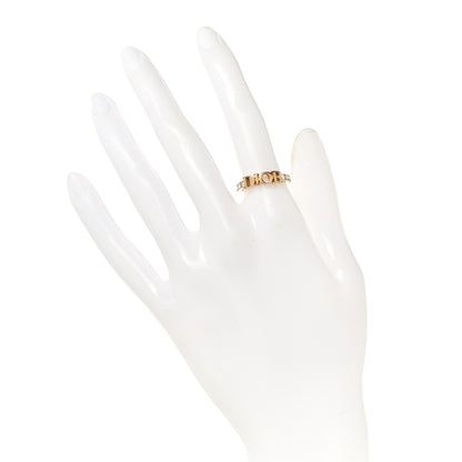 Christian Dior Metal Crystal Dio(R)evolution Ring S 50 5.25 Gold 2 of 7