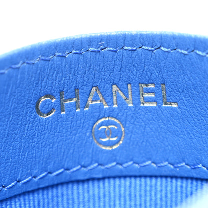 Chanel Lambskin Quilted Chanel 19 Card Holder Blue 6 of 9