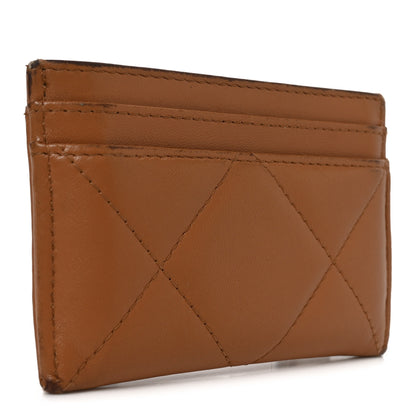 Chanel Lambskin Quilted Chanel 19 Card Holder Brown 2 of 10