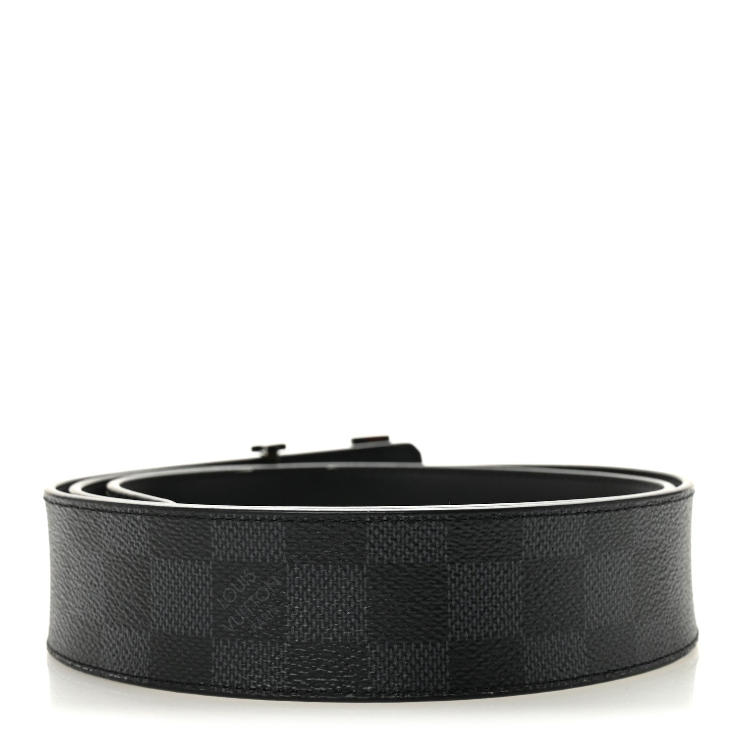 Louis Vuitton Damier Graphite 40mm LV Initiales 100 40 Belt 2 of 5