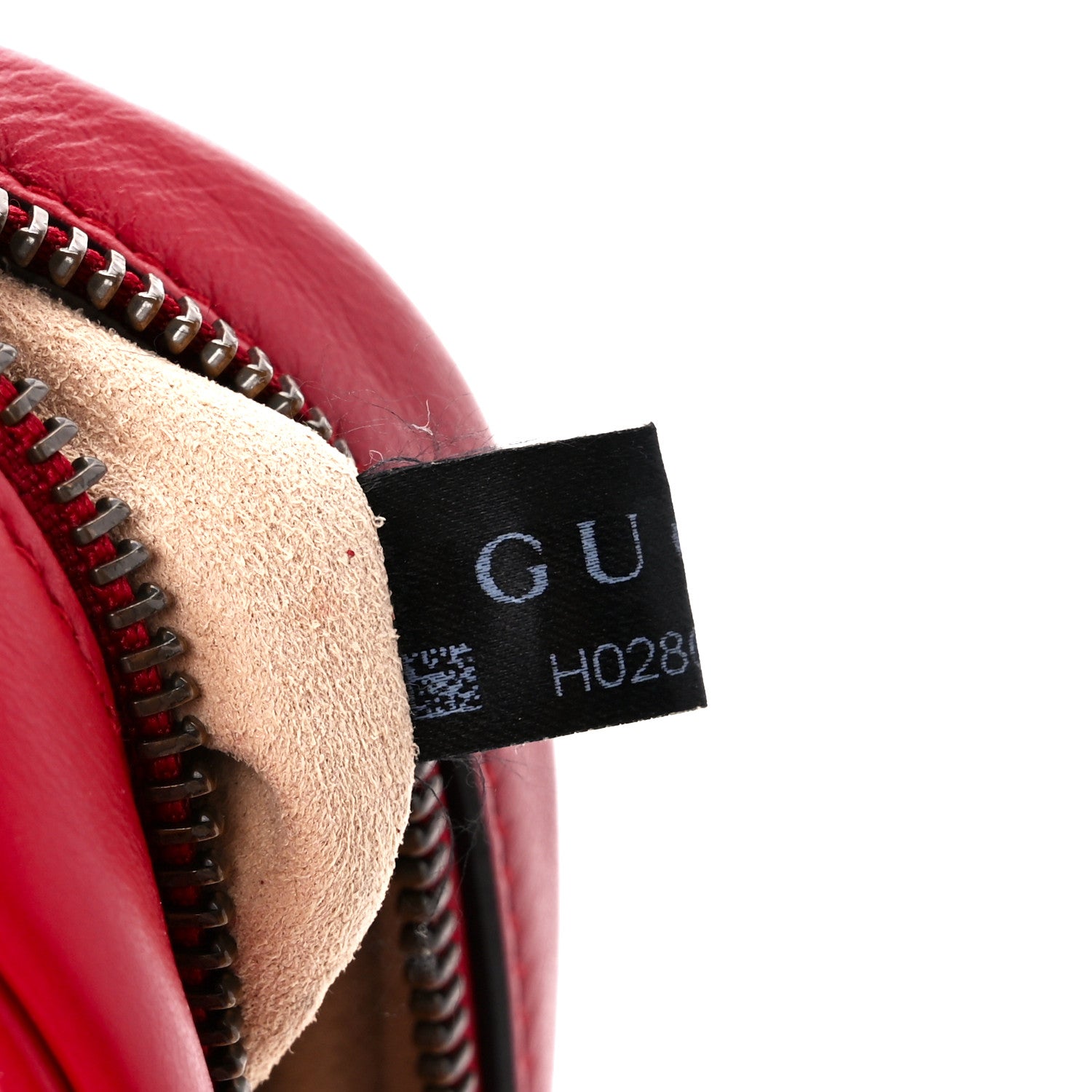 Gucci Calfskin Matelasse Mini GG Marmont Chain Shoulder Bag Hibiscus Red 8 of 12