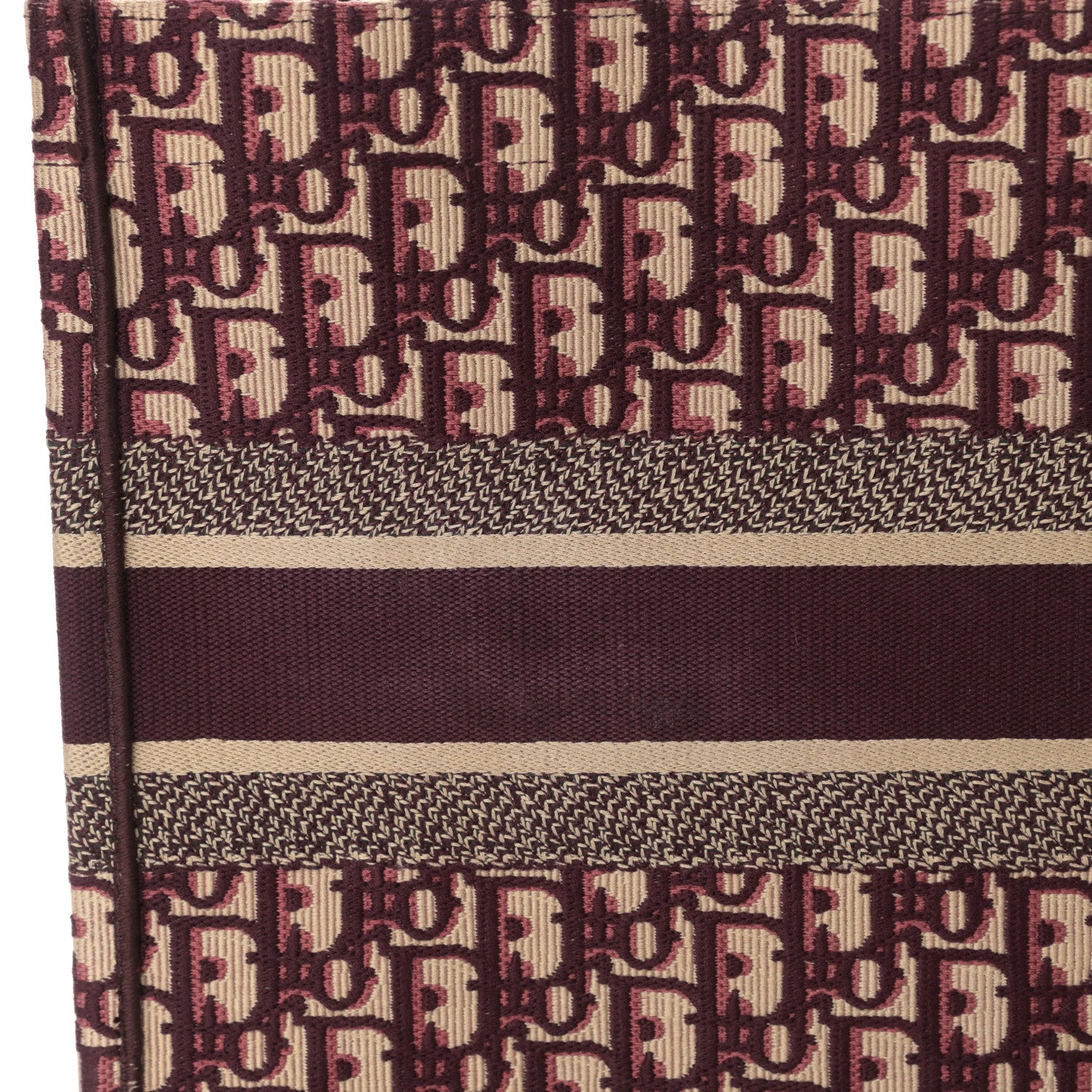 Christian Dior Oblique Medium Book Tote Burgundy Multicolor 13 of 13