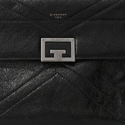 Givenchy Creased Patent Calfskin Medium ID Flap Black 8 of 10