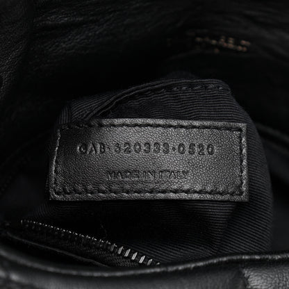 Saint Laurent Calfskin Quilted Toy Loulou Puffer Monogram Monochrome Chain Satchel Black 7 of 10