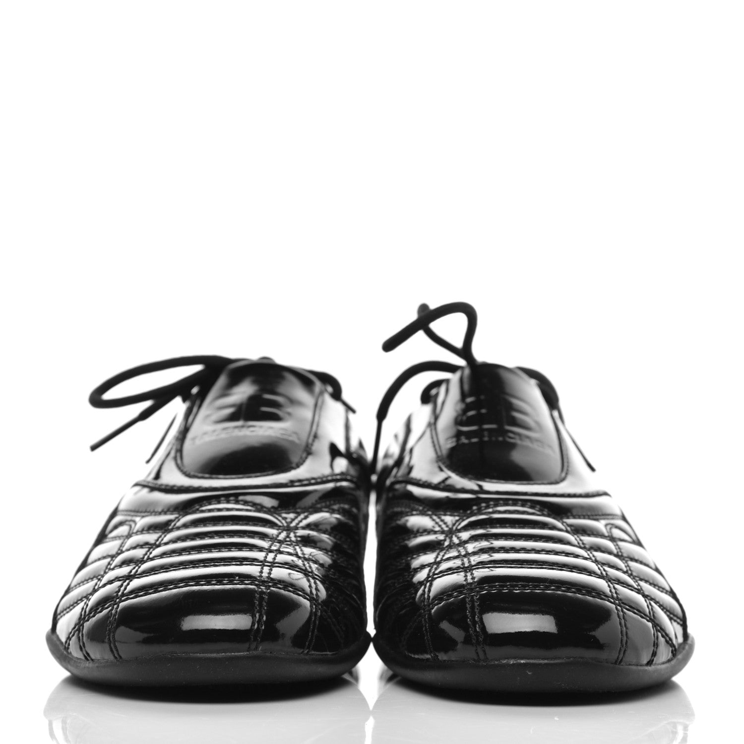 Balenciaga Patent Polyurethane Womens Zen Sneakers 39 Black 2 of 10