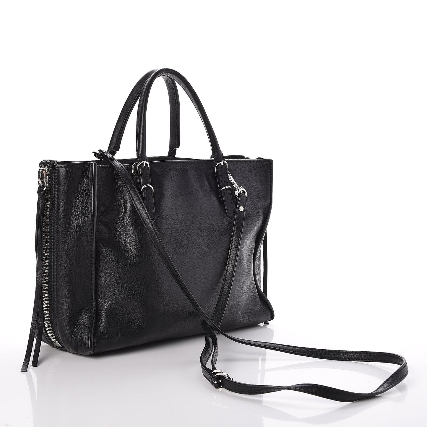 Veau Papier A6 Zip Around Tote Black