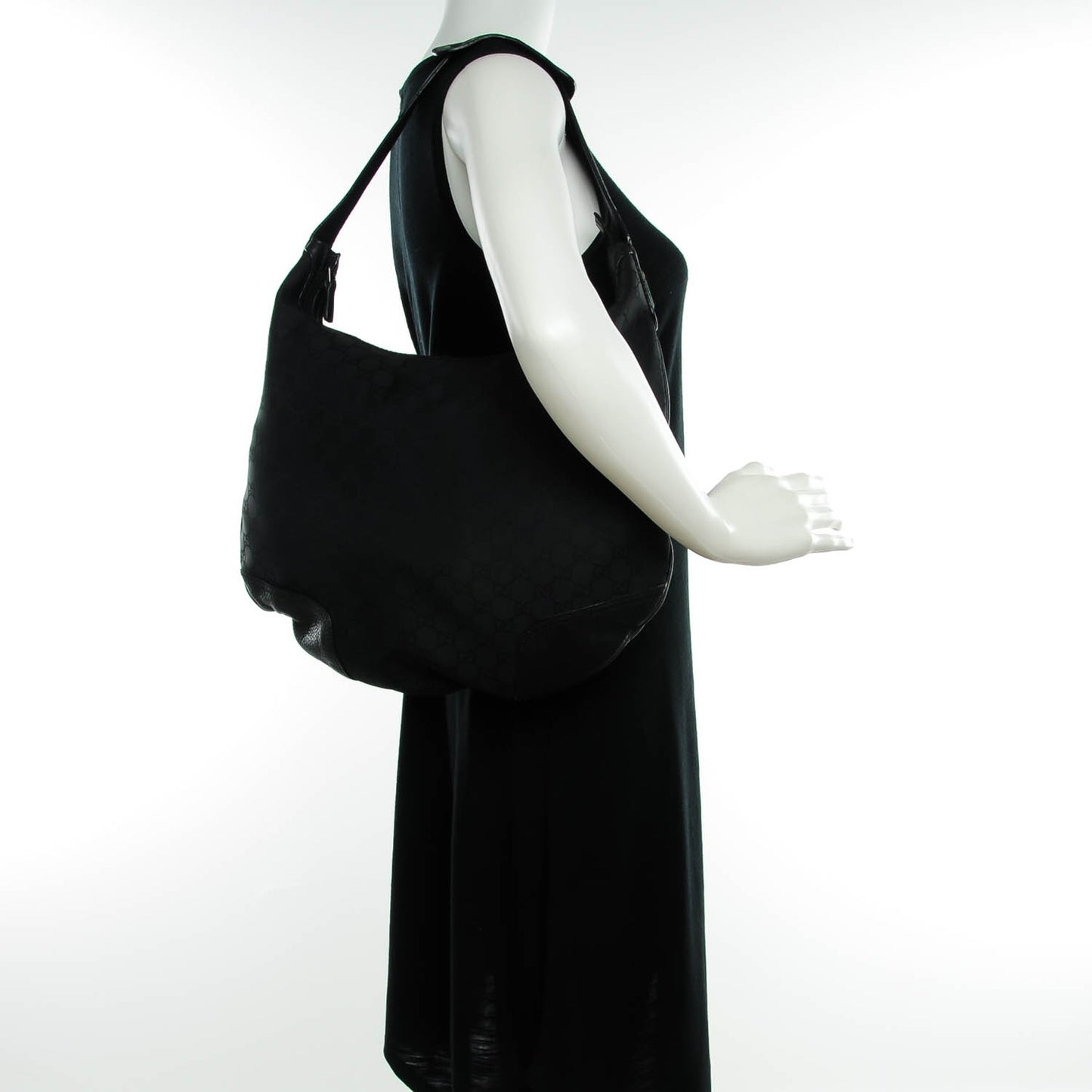 Nylon Monogram Large Princy Hobo Black