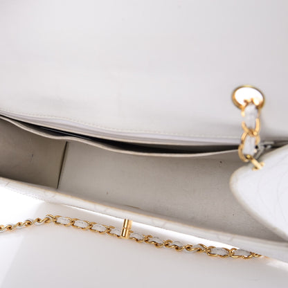 Chanel Caviar Quilted Jumbo Single Flap White 7 of 15