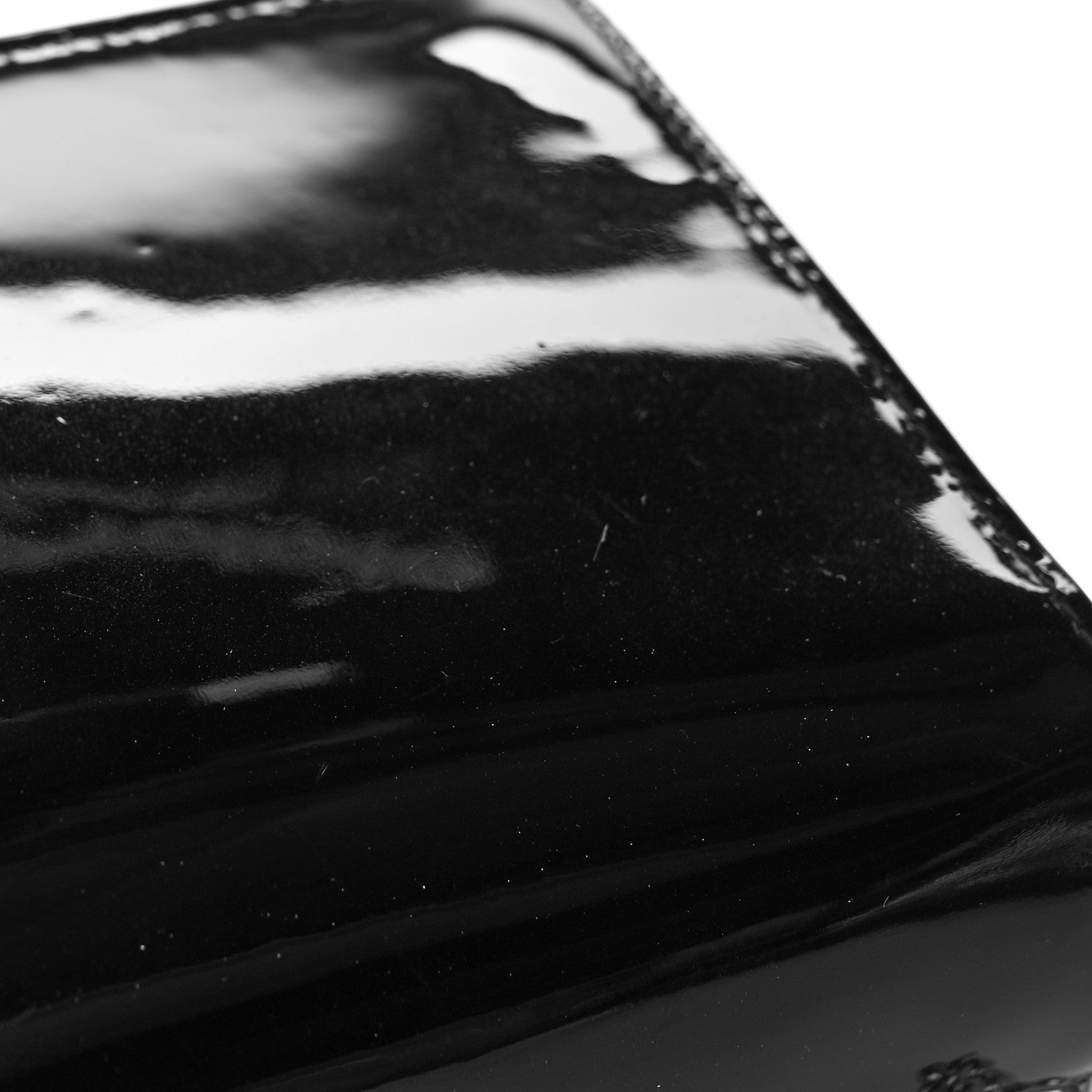 Miu Miu Vernice Crystal Wallet On Chain Black 13 of 13
