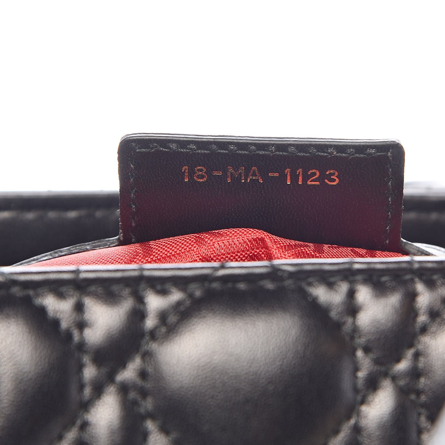Lambskin Cannage Medium Lady Dior Black