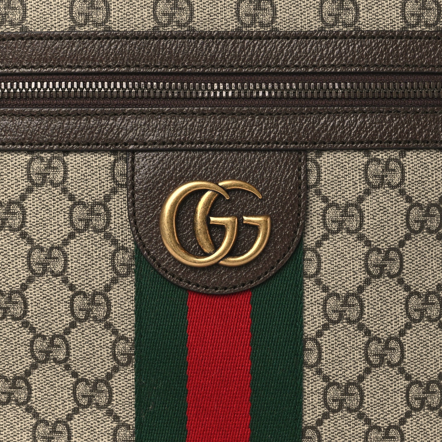 Gucci GG Supreme Monogram Web Small Ophidia Messenger Bag Brown 8 of 8