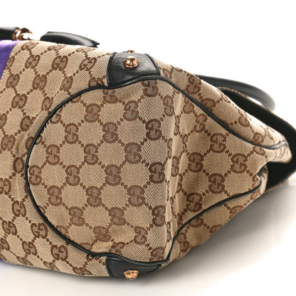 Gucci Monogram Horsebit Web Tom Ford Tote Brown Purple 9 of 13