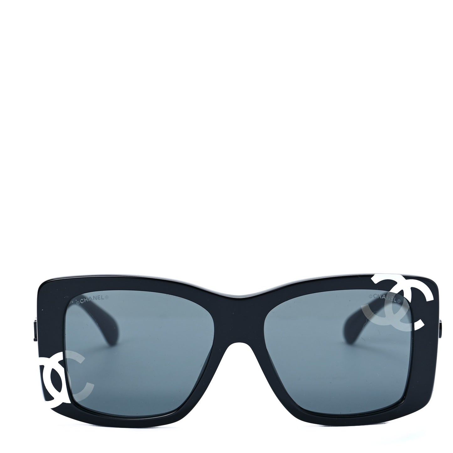 Acetate CC Logo Square Sunglasses 71472 Black