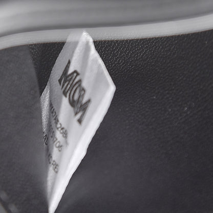 MCM Calfskin Calfskin Ottomar Monogram Card Case Black 6 of 6