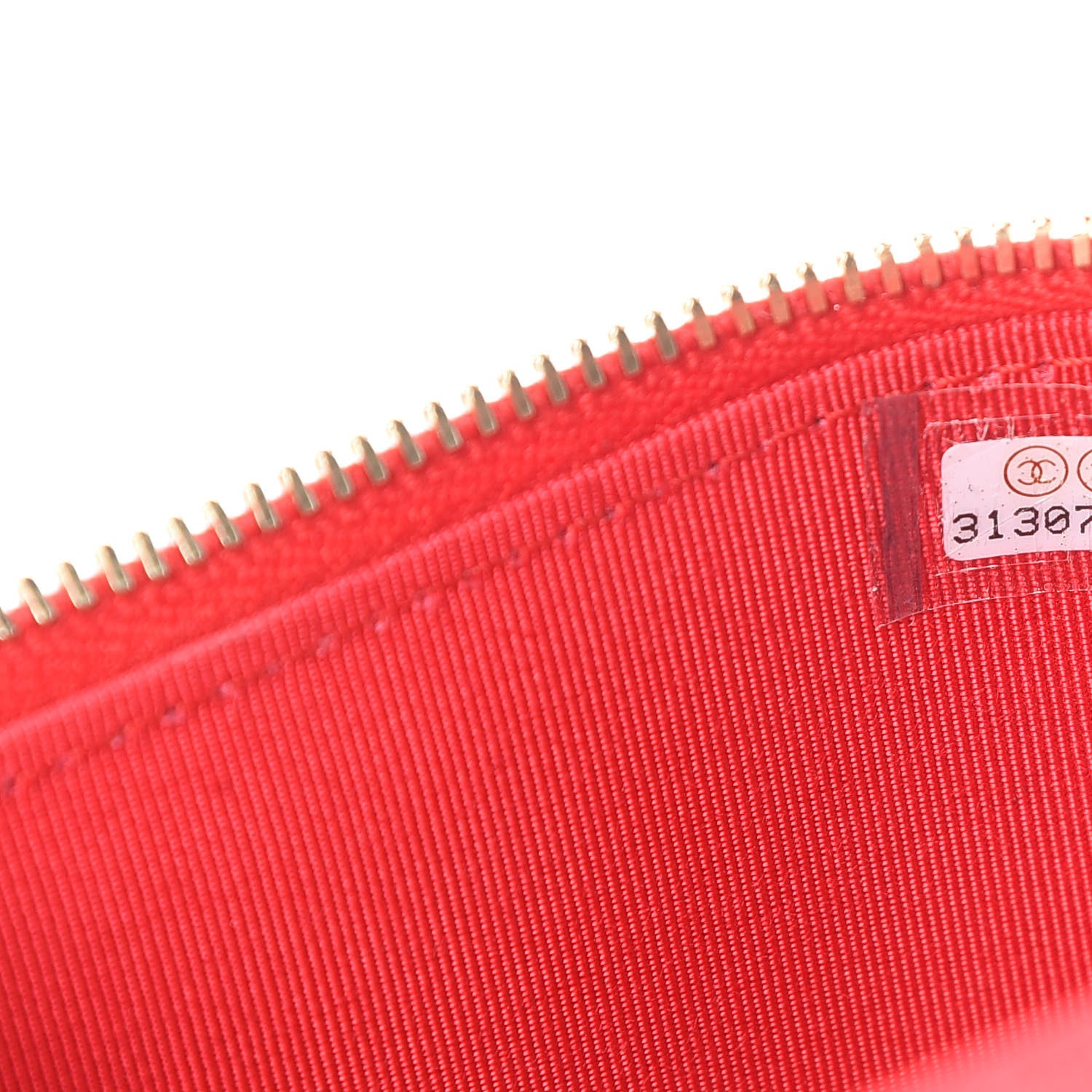 Chanel Lambskin Camellia Embossed Mini Vanity Case With Chain Red 7 of 11
