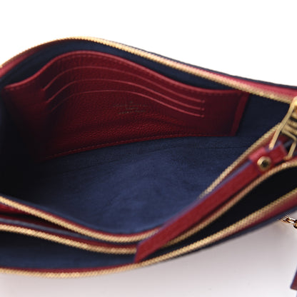 Louis Vuitton Empreinte Double Zip Pochette Cherry Berry 4 of 9
