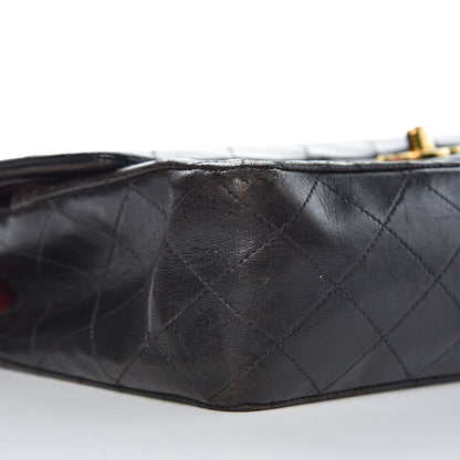 Chanel Lambskin Quilted Medium Double Flap Black 11 of 14
