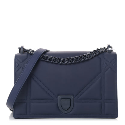 Christian Dior Ultra Matte Calfskin Medium Diorama Flap Bag Indigo 1 of 11