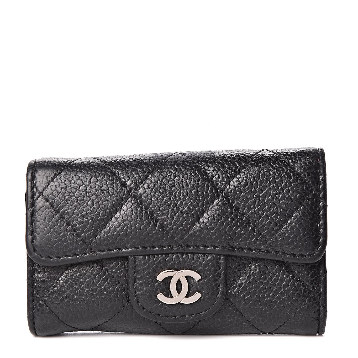 Chanel Caviar Quilted 6 Key Holder Black 1 of 9