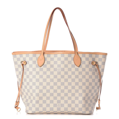 Louis Vuitton Damier Azur Neo Neverfull MM Rose Ballerine 1 of 11