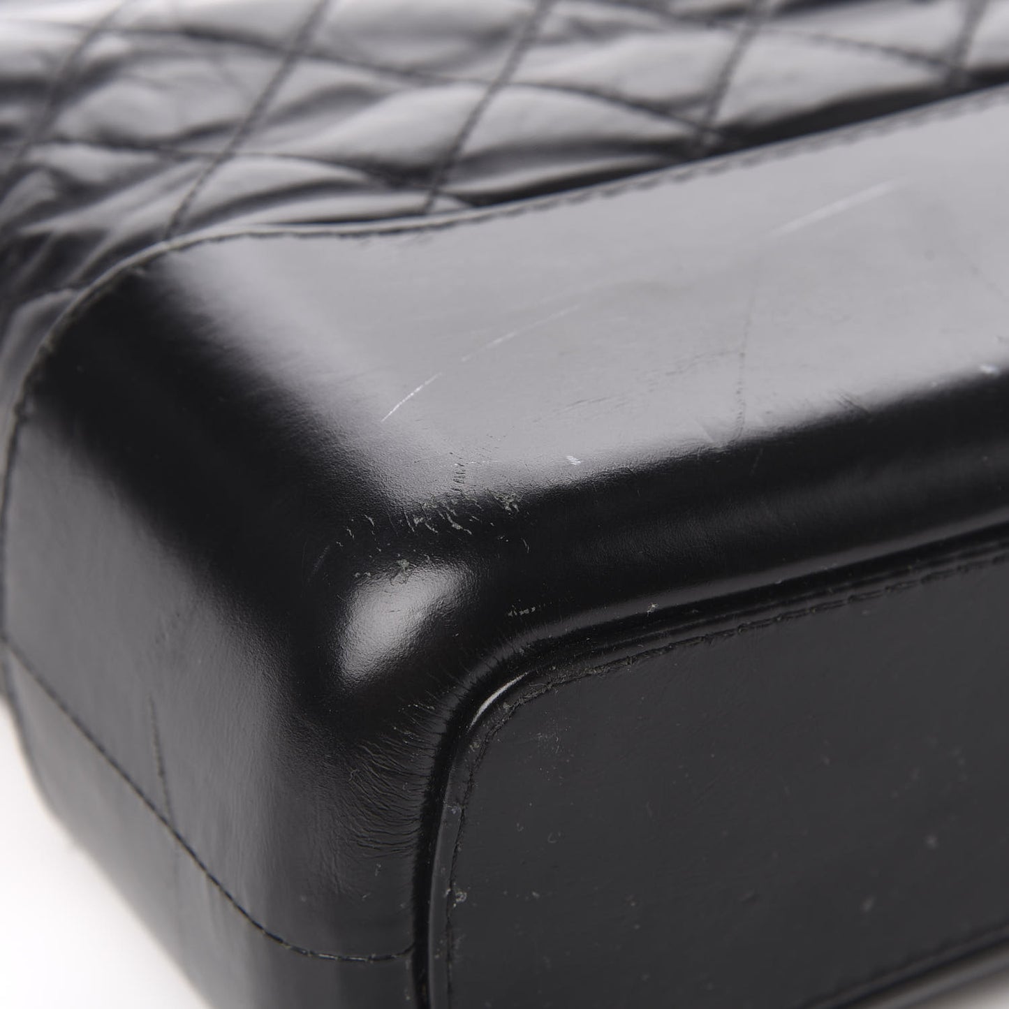 Aged Calfskin Quilted Medium Gabrielle Hobo Black