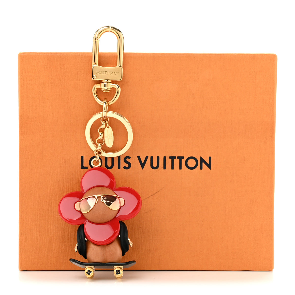 Louis Vuitton Resin Wood Vivienne Skateboarder Bag Charm 5 of 5