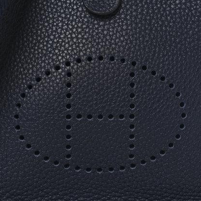 Hermes Taurillon Clemence Evelyne TPM Bleu Nuit 8 of 10