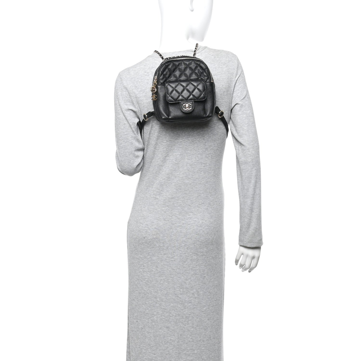 Chanel Caviar Quilted Small CC Day Backpack Black 2 of 12