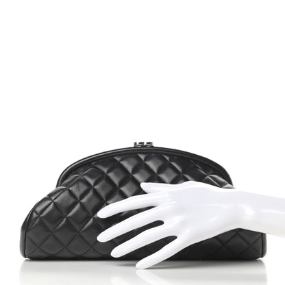 Chanel Lambskin Quilted Timeless Clutch Black 2 of 8