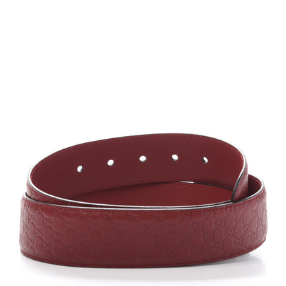 Gucci Soft Microguccissima Margaux Calfskin Belt 90 36 Rosso 4 of 5