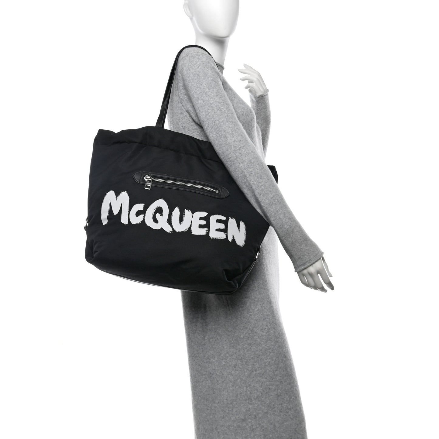 Nylon Graffiti Logo The Bundle Tote Black White