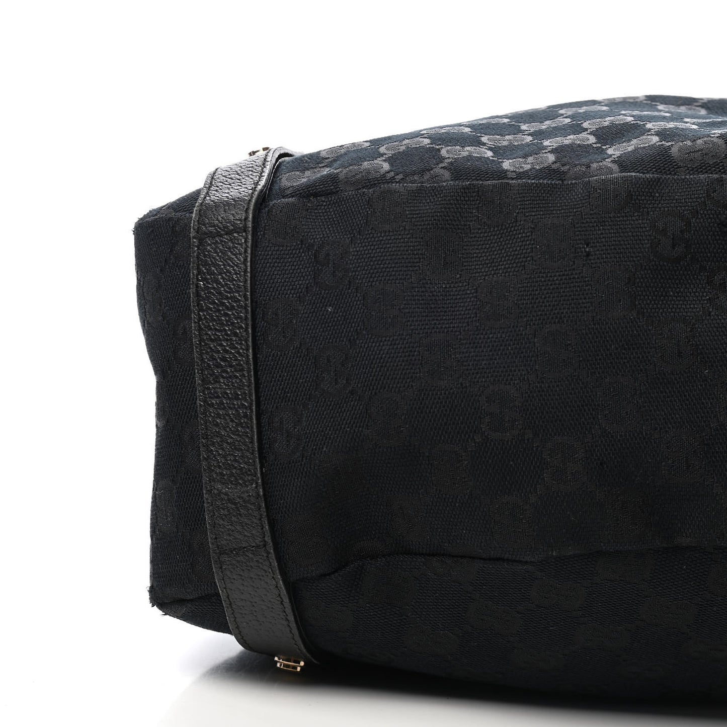 Monogram Medium Abbey Shoulder Bag Black