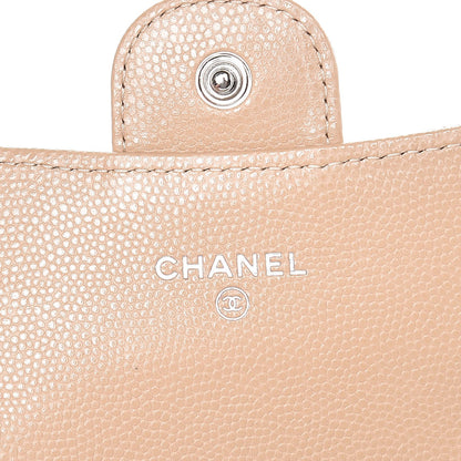Chanel Caviar Quilted Card Holder Wallet Beige 6 of 9
