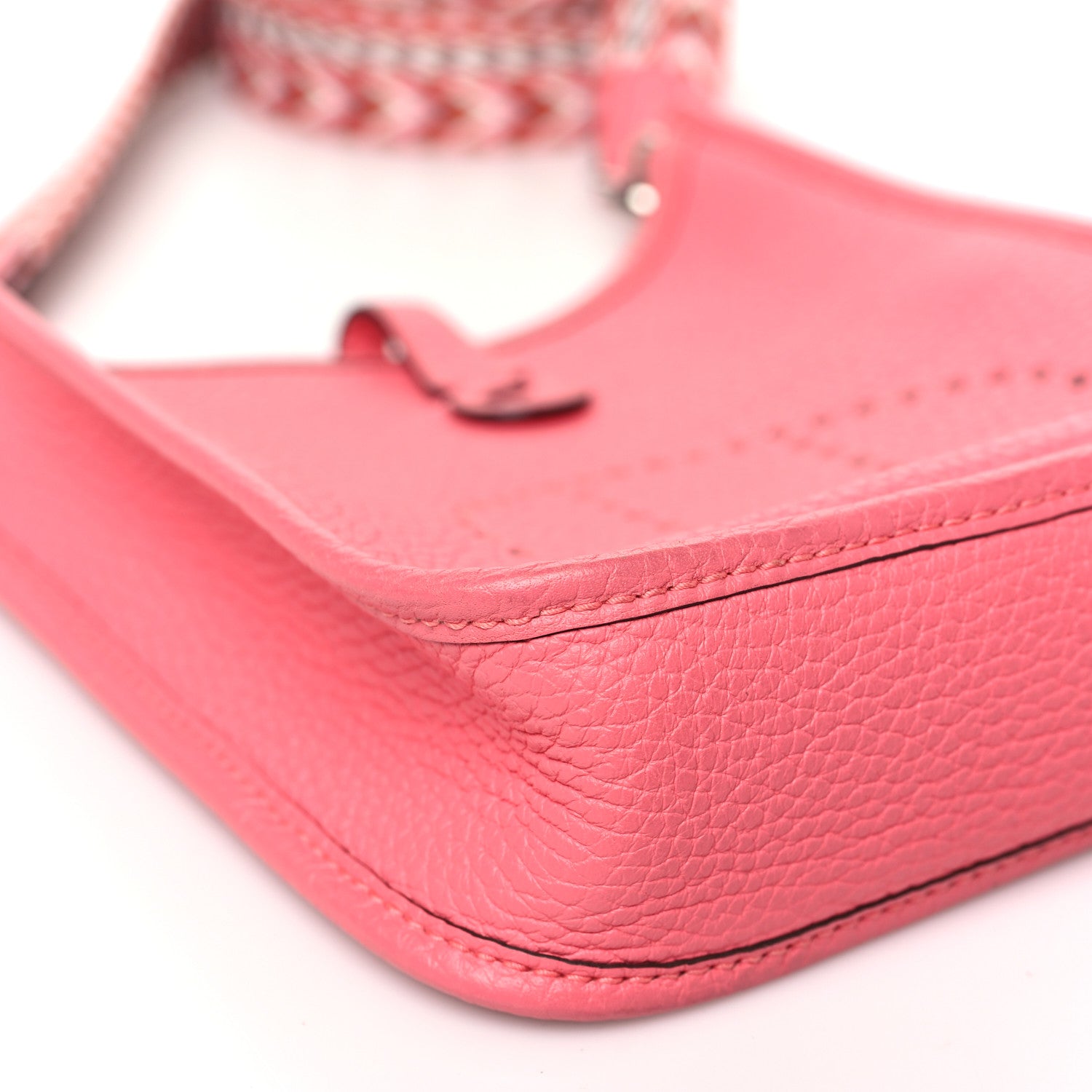 Hermes Taurillon Clemence Allegro Evelyne TPM Rose Azalee Rose Confetti 9 of 11