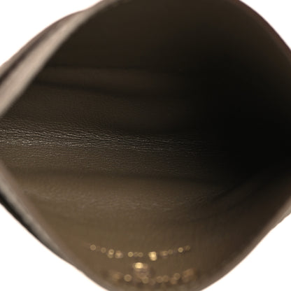 Chanel Calfskin Lizard Embossed Card Holder Dark Khaki 5 of 8