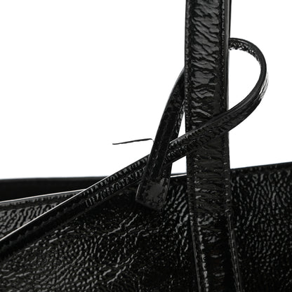 Saint Laurent Patent Calfskin Large Shopping Tote Black 13 of 14