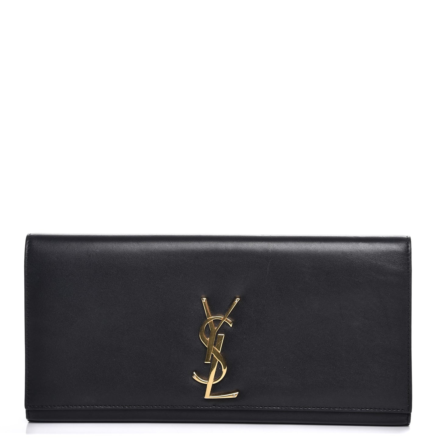Calfskin Classic Monogram Clutch Black