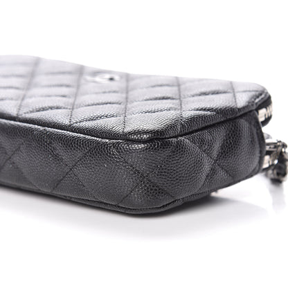 Chanel Caviar Quilted Small Clutch With Chain Black 13 of 14