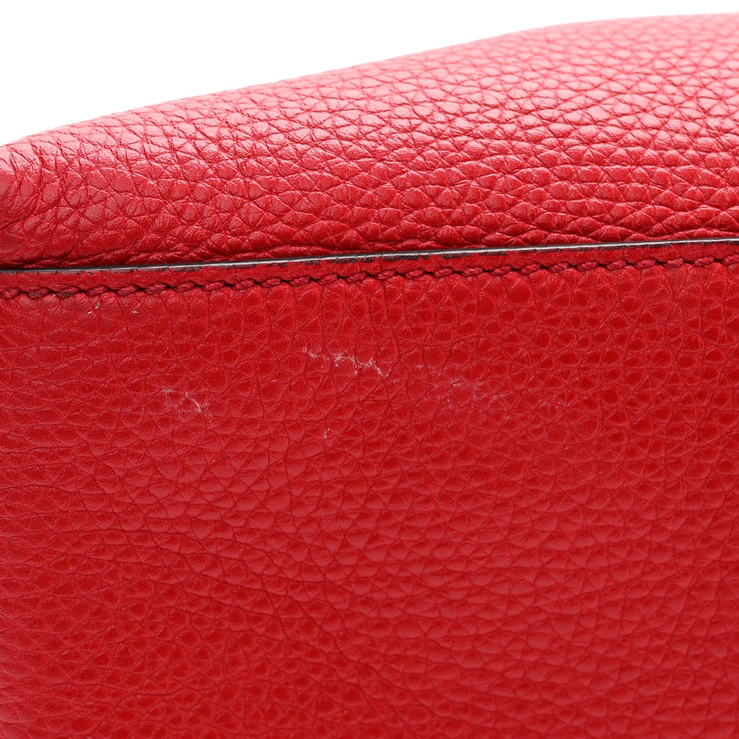 Cellarius Calfskin Medium Soho Chain Shoulder Bag Vibrant Red