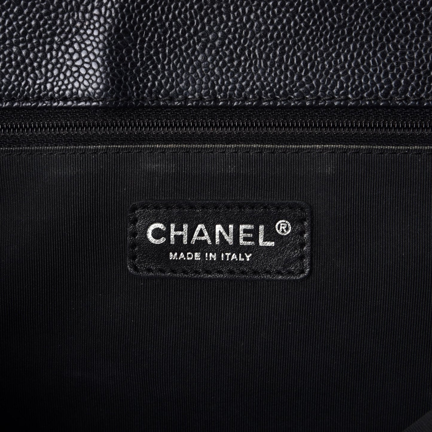 Caviar Quilted Grand Shopping Tote GST Black