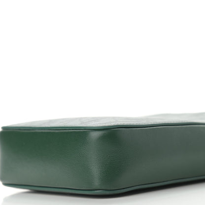 Christian Dior Calfskin Oblique Galaxy Perforated World Tour Messenger Pouch Green White 9 of 9