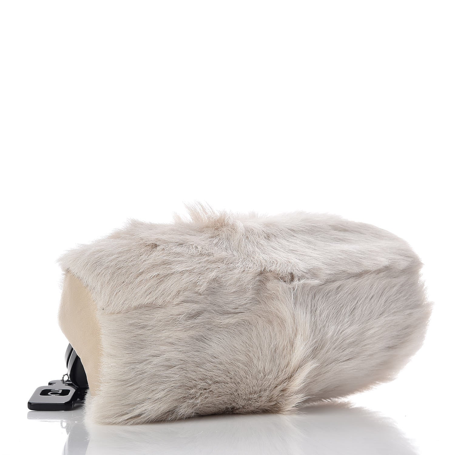 Chanel Rabbit Fur N°5 Frame Bag Beige 5 of 11